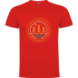 Pinescape: Elegant Nature Illustration Tshirt