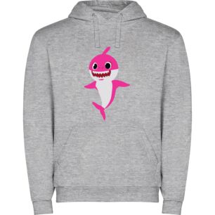 Pink Iconic Anthropo-Shark Φούτερ με κουκούλα