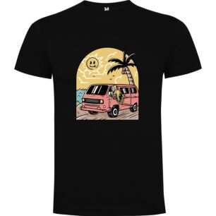 Pink Palm Retro Ride Tshirt