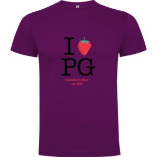 Pink POG Strawberry Production Tshirt σε χρώμα Μωβ 3-4 ετών