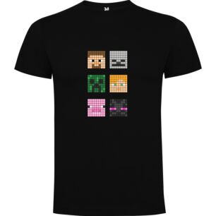 Pixel Face Quartet Tshirt σε χρώμα Μαύρο 5-6 ετών