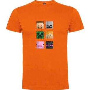 Pixel Face Quartet Tshirt