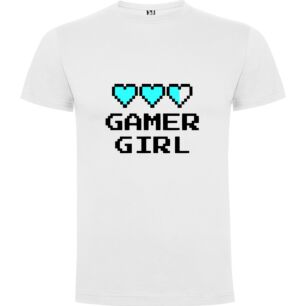 Pixel Heart Gamer Girl Tshirt σε χρώμα Λευκό 9-10 ετών