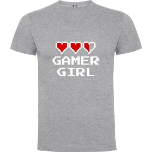 Pixel Heart Gamer Girl Tshirt