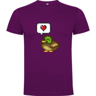 Pixel-Hearted Fantasy Duck Tshirt