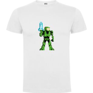 Pixel Master Chief Sprite Tshirt σε χρώμα Λευκό 9-10 ετών