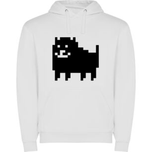 Pixel Pup in Monochrome Φούτερ με κουκούλα σε χρώμα Λευκό 3-4 ετών