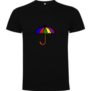 Pixelated Colorful Umbrella Tshirt