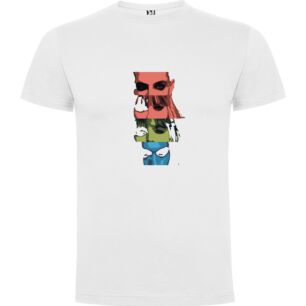 Pixelated VHS Faces Tshirt σε χρώμα Λευκό 7-8 ετών