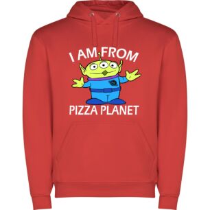Pizza Alien's Cosmic Cuisine Φούτερ με κουκούλα