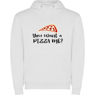 Pizza Artistry Unleashed Φούτερ με κουκούλα σε χρώμα Λευκό XXLarge
