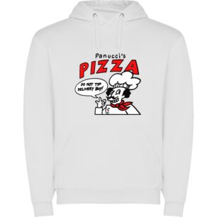 Pizza Mania: Cartoon Cravings Φούτερ με κουκούλα σε χρώμα Λευκό 11-12 ετών
