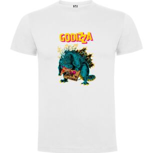 Pizza-Munching Godzilla Tshirt