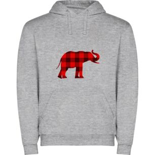 Plaid Pachyderm Art Φούτερ με κουκούλα