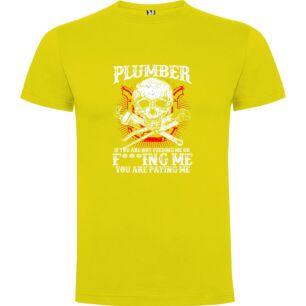 Plumbing Metal Skull Tshirt