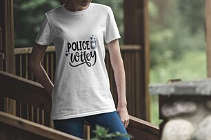 Police Wifey Design Tshirt
