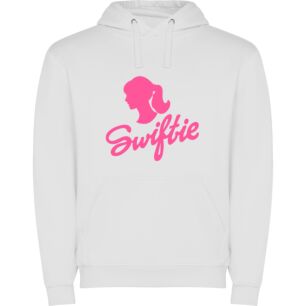 Ponytail Pink Silhouette - Fancy Feminine Sprite Φούτερ με κουκούλα σε χρώμα Λευκό 11-12 ετών