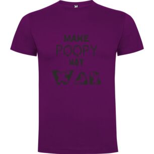 Poopy War Art Protest Tshirt