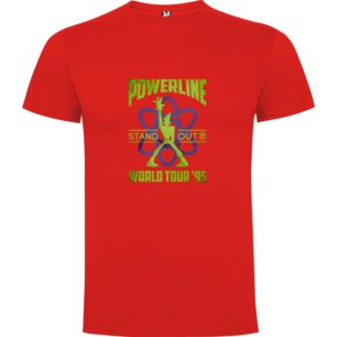 Powerline '95 Tour Shirt Tshirt σε χρώμα Κόκκινο 11-12 ετών