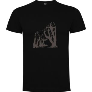Primal Elephant Engraved Vector Tshirt