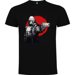 Primal Gun-Wielding Gorilla Tshirt