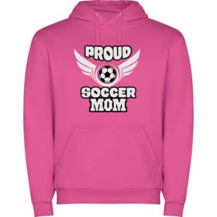 Proud Mom's Soccer Emblem Φούτερ με κουκούλα