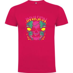 Psychedelic Invasion Skull Tshirt