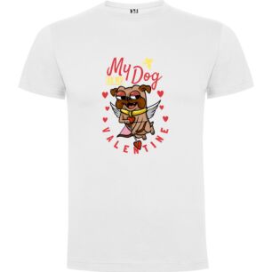 Pug Love by Valentine Tshirt