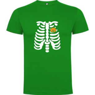 Pumpkin Ribcage Chic Tshirt