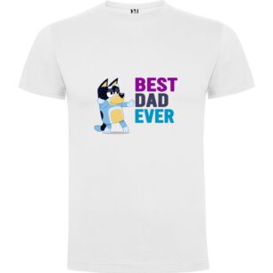 Pup's Best Dad Ever Tshirt σε χρώμα Λευκό 3-4 ετών