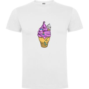Purple Ice Cream Art Tshirt
