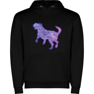 Purple Metal Dog Silhouette Φούτερ με κουκούλα