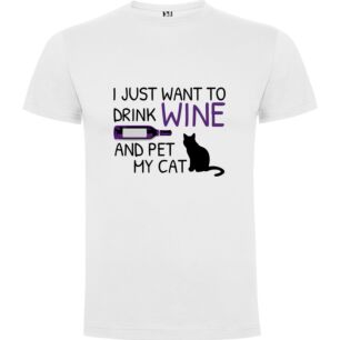 Purple Wine & Feline Tshirt