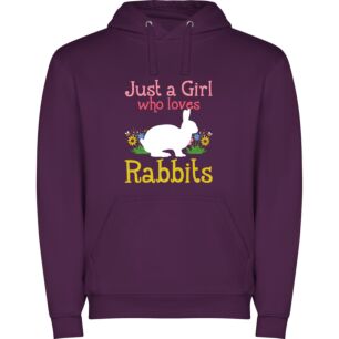 Rabbit Obsessed Bunny Girl Φούτερ με κουκούλα