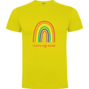 Rainbow Dad Vibes Tshirt σε χρώμα Κίτρινο 3-4 ετών