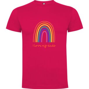 Rainbow Dad Vibes Tshirt σε χρώμα Φούξια 3-4 ετών