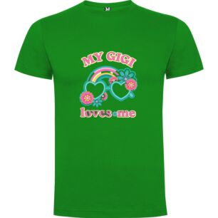 Rainbow Heart Shirt Tshirt σε χρώμα Πράσινο 9-10 ετών