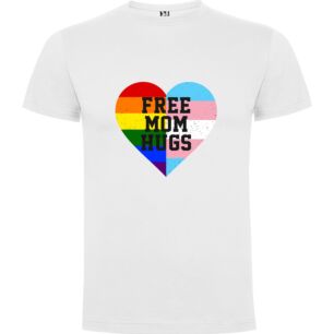 Rainbow Mom Hugs Tshirt σε χρώμα Λευκό 9-10 ετών
