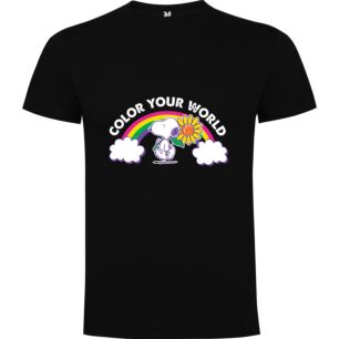 Rainbow Snoopy: Vibrant Inspiration Tshirt