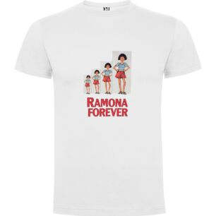 Ramona's Stripey Style Tshirt σε χρώμα Λευκό 5-6 ετών