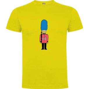 Red Brit Simpsons Style Tshirt