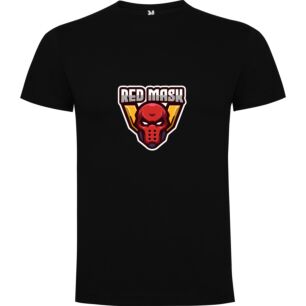 Red Mesh Mask Logo Tshirt