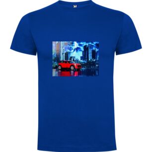 Red Ride Cityscape Tshirt