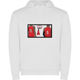 Red Rockets: Dunk Central Φούτερ με κουκούλα σε χρώμα Λευκό 11-12 ετών