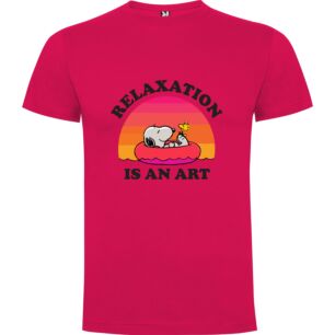 Relaxation: A Canine Masterpiece Tshirt