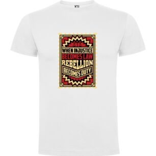 Resolute Rebel: Defiant Justice Tshirt