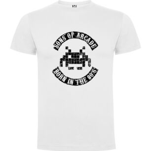 Retro Arcade Sons Tshirt σε χρώμα Λευκό