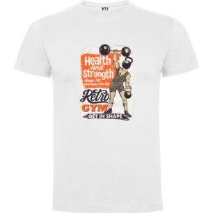 Retro Fitness Revival Tshirt σε χρώμα Λευκό XXXLarge(3XL)