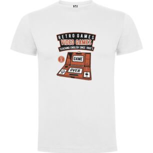 Retro Game Chic Tshirt σε χρώμα Λευκό Large