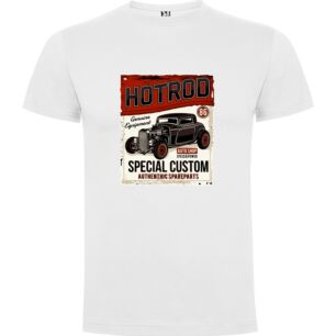 Retro Hot Rod Revival Tshirt σε χρώμα Λευκό Small